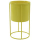 Ghiveci Housevitamin Pe Stand Metal Galben 19 Cm