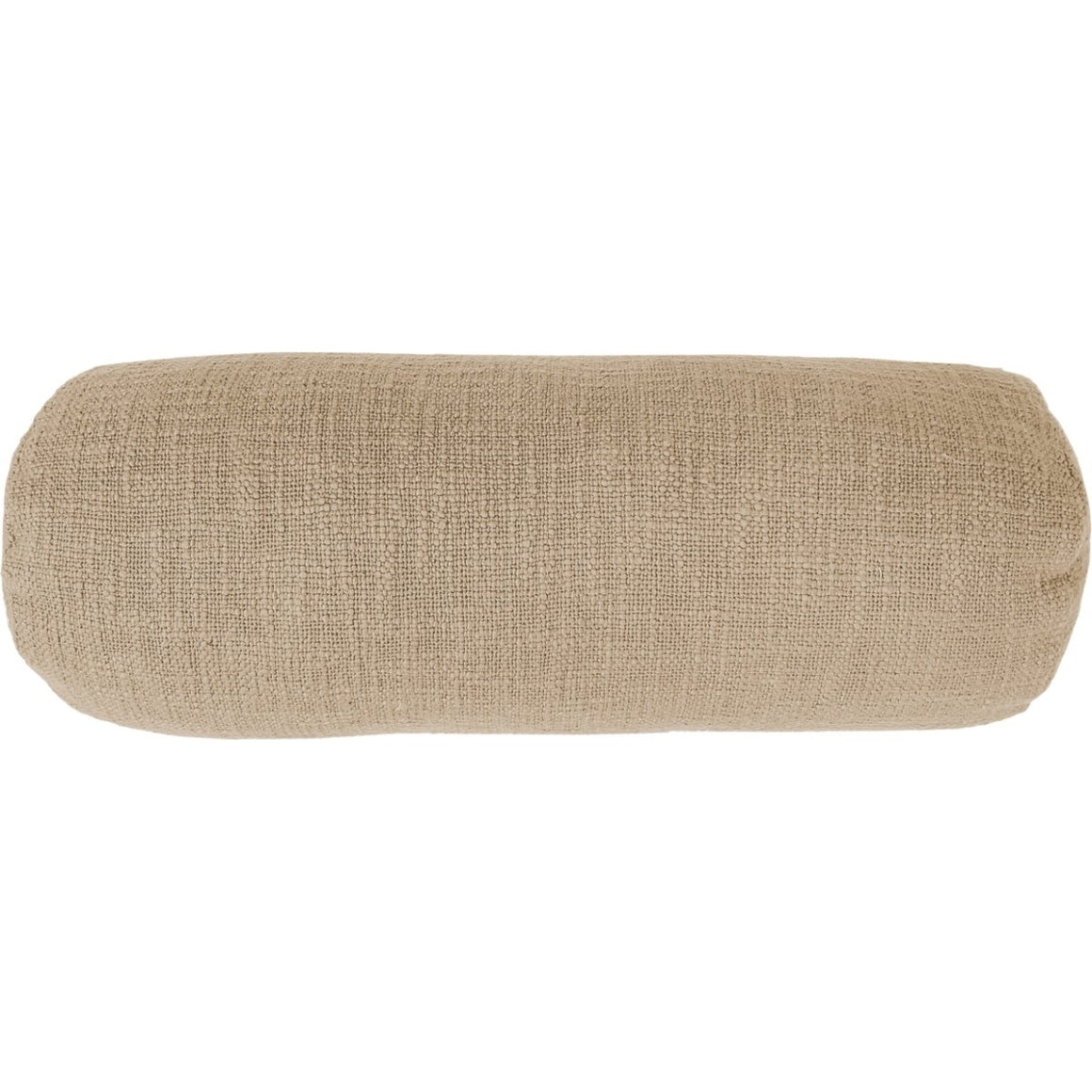 Tiseco Bolster Cushion Cotton Slub Sand 15 X 45 Cm