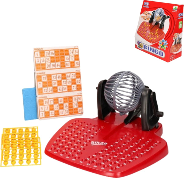 Bingo Game With Mill Red 93-piece