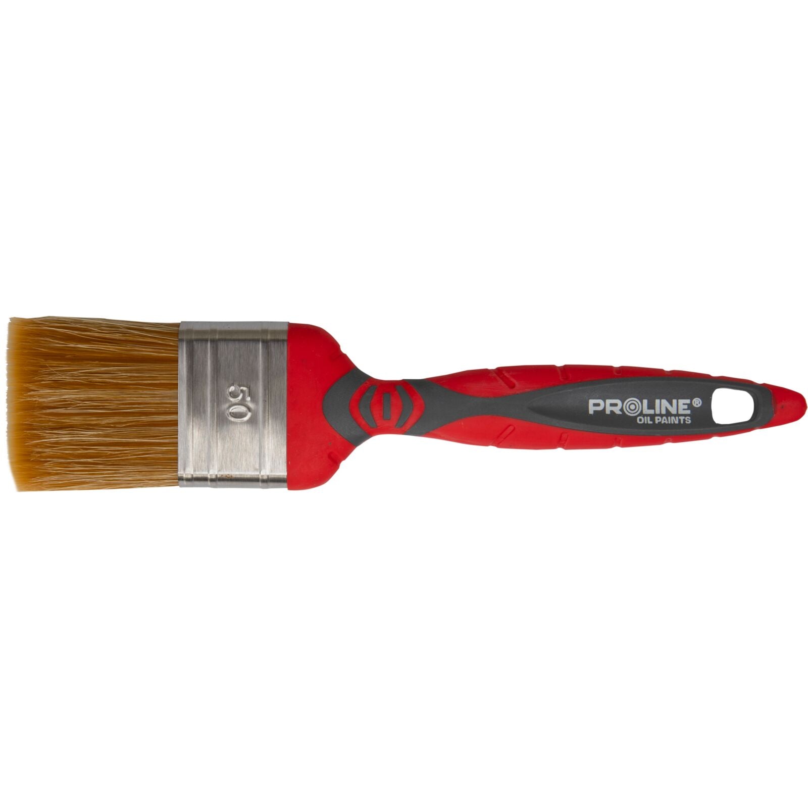 Premium Flat Paintbrush 30 Mm 2c-tpr Ss Oil Paints Proline