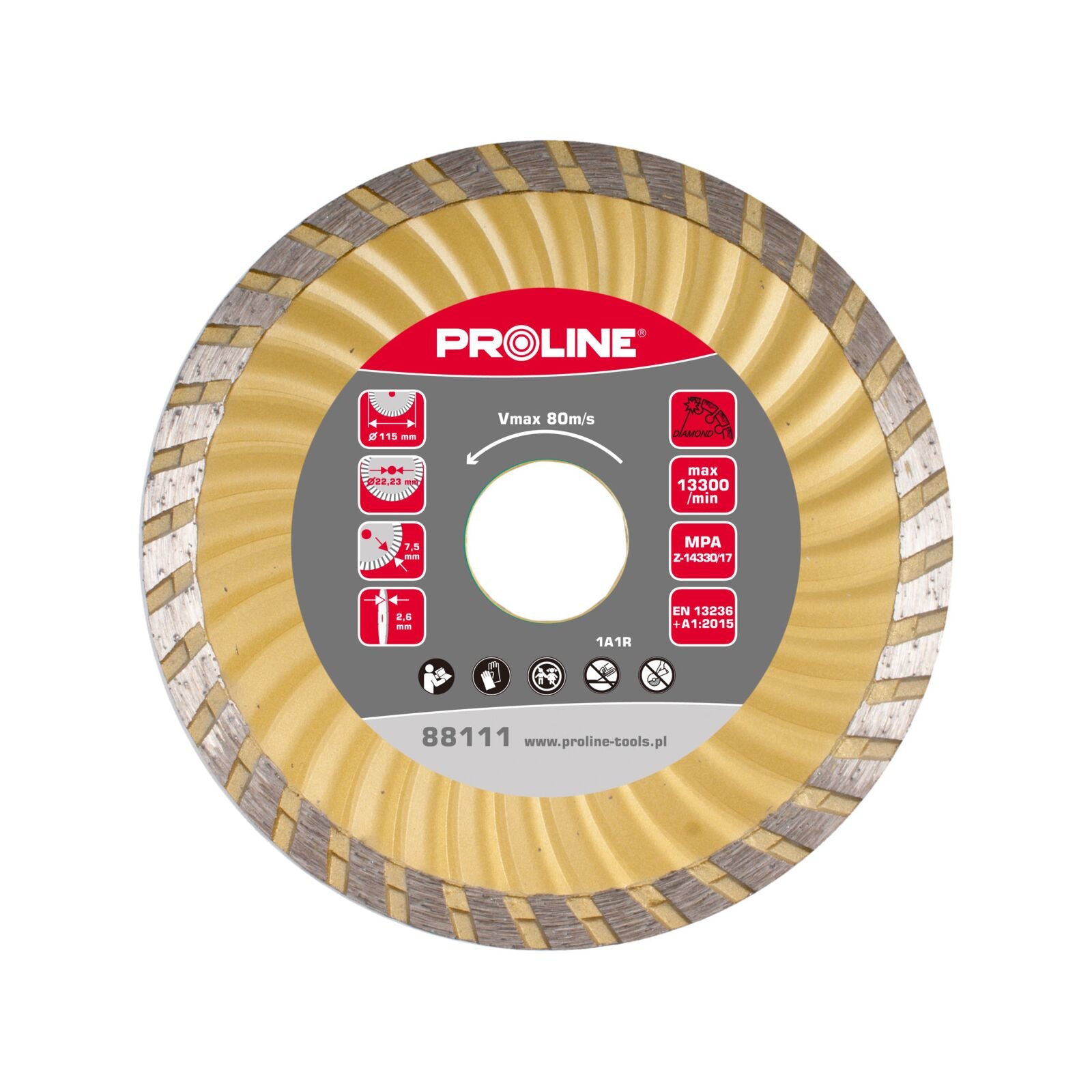 Super Turbo Diamond Disk 180 mm X 2,7 mm X 22,2 mm Proline