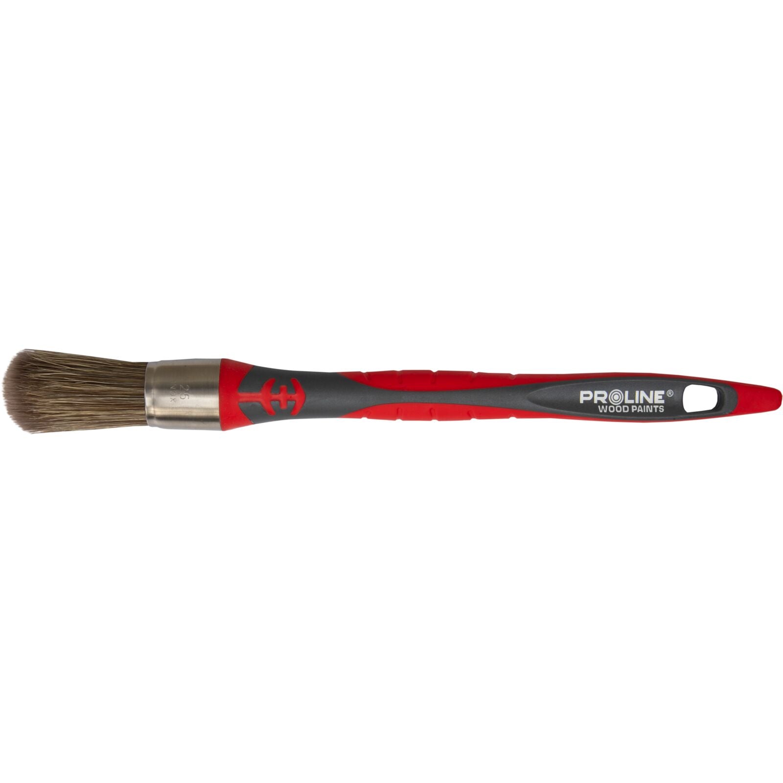 Premium Round Paintbrush 25 Mm 2c-tpr Ss Wood Paints Proline