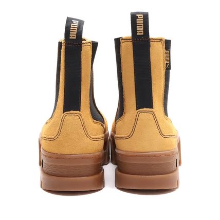 Puma Stiefel Mayze Chelsea Wildleder Plattform Braun Braun