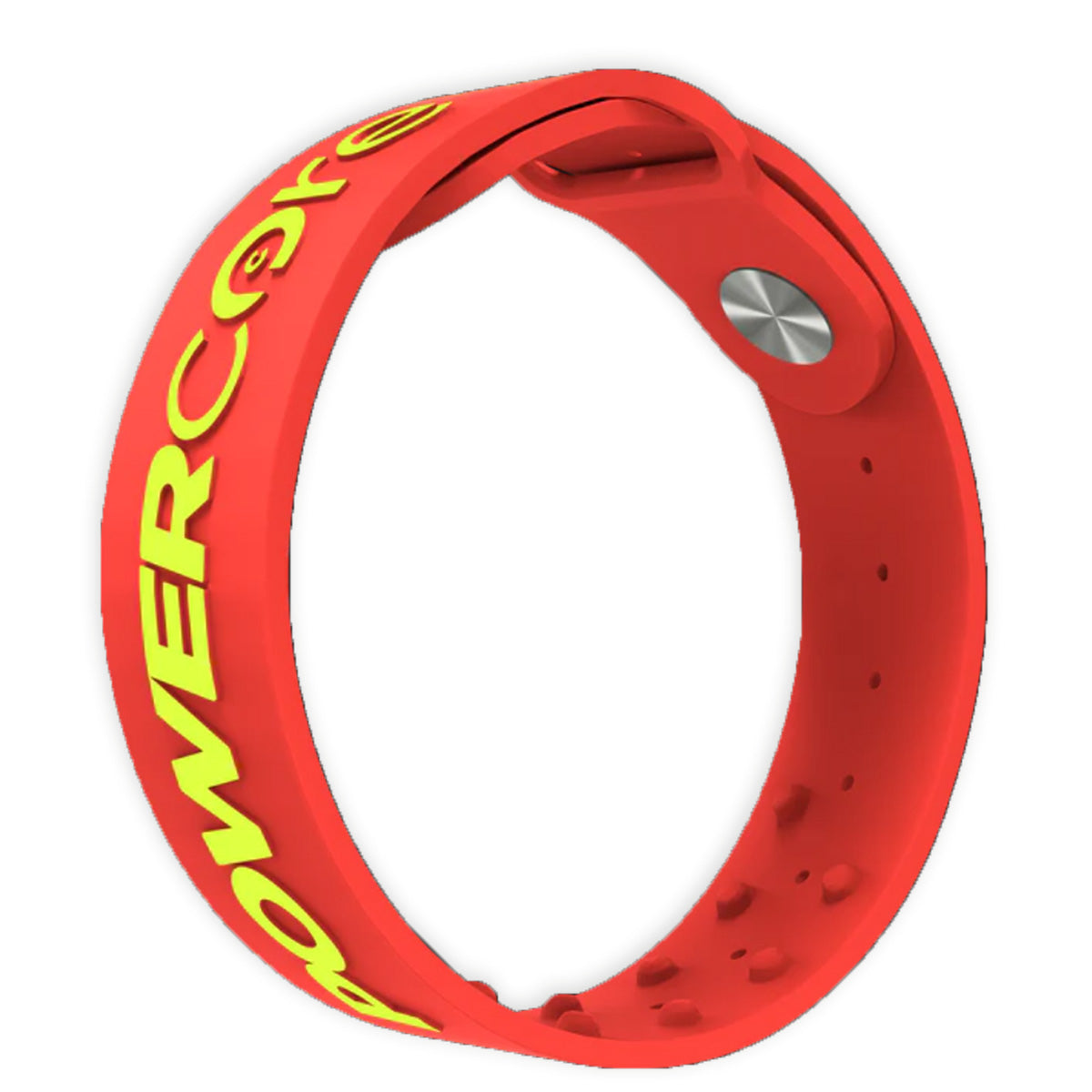 Opaska sportowa Powercore – czerwona/neonowa – M/l