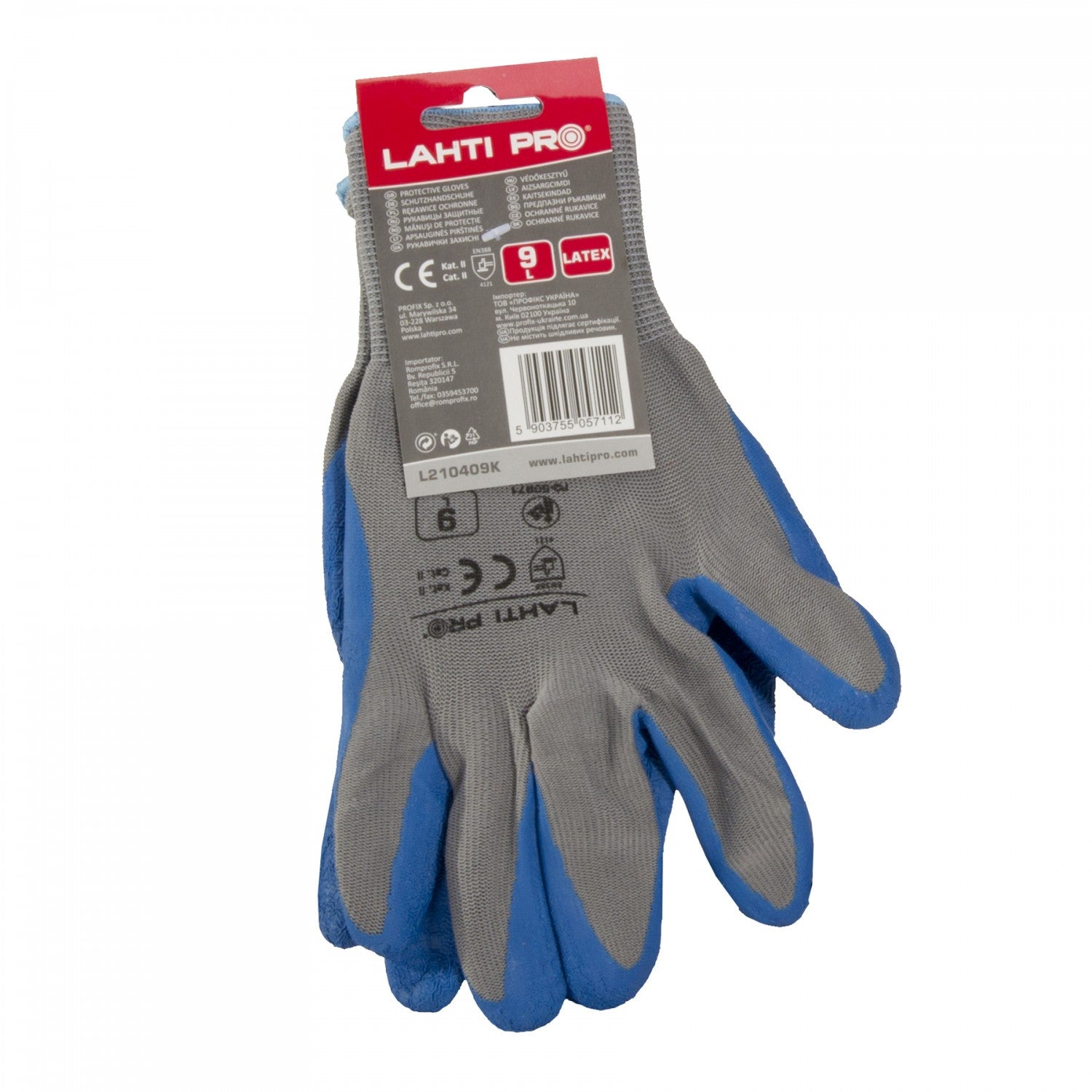 Ръкавици Latex Blue-grey L210409p Card 9 Ce Lahti