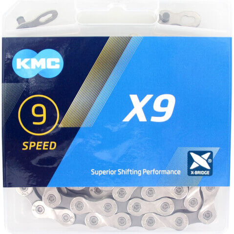 Łańcuch Kmc X9 Srebrny/szary