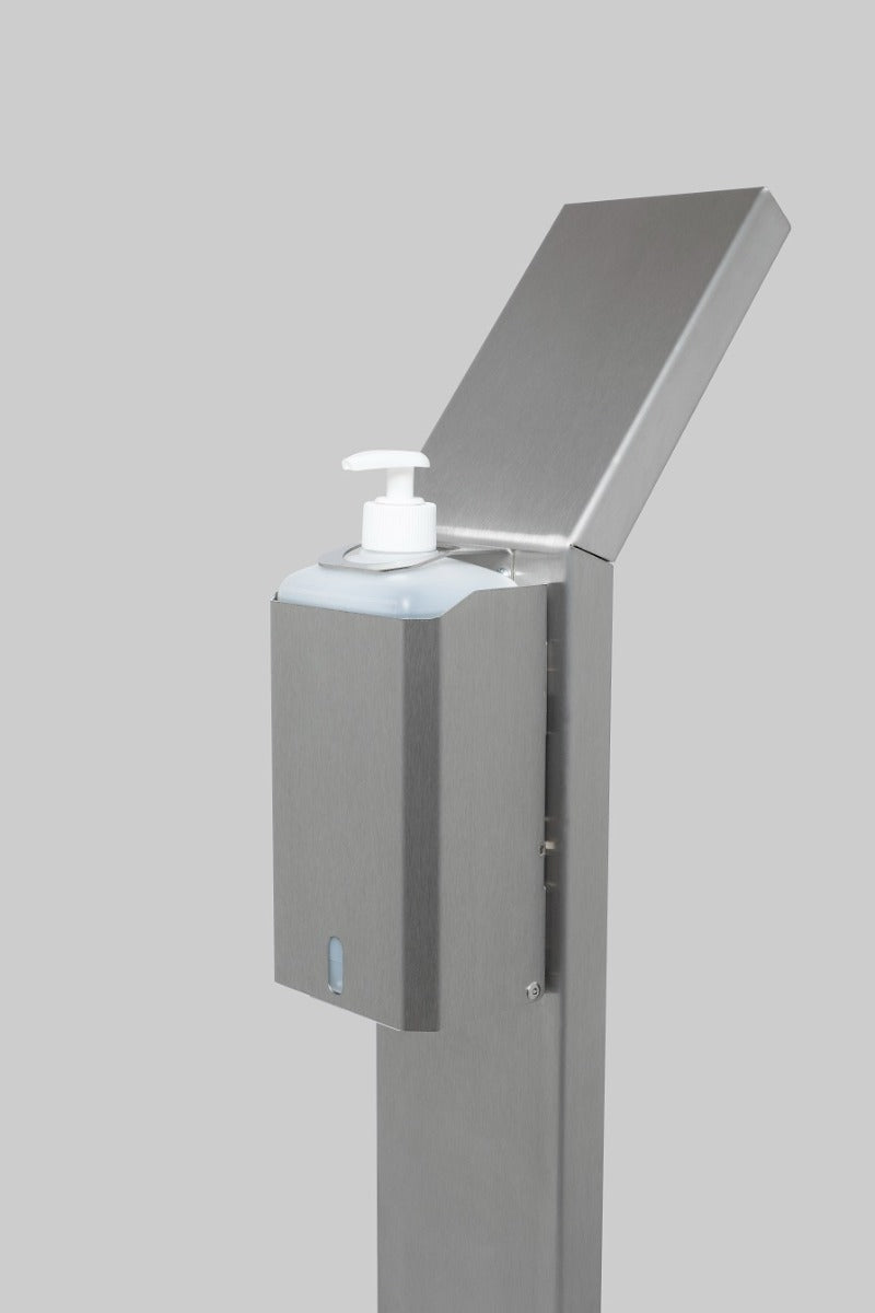 Poteau de distribution en acier inoxydable, y compris. Distributeur de bouteilles d'un litre