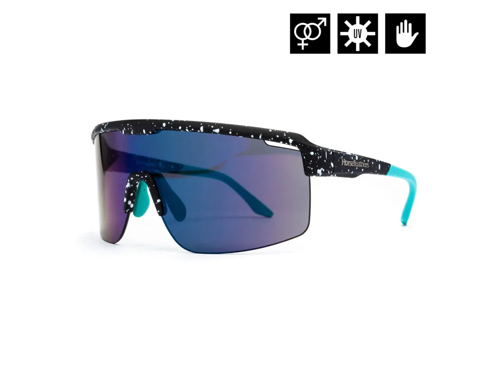 Horsefeathers Scorpio Sunglasses (black Splash/mirror Green)
