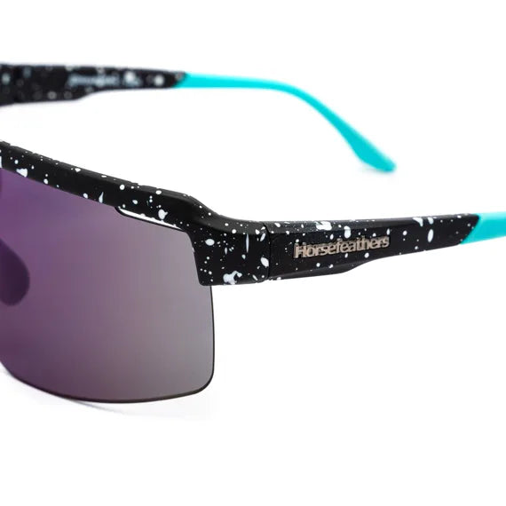 Horsefeathers Scorpio Sunglasses (black Splash/mirror Green)