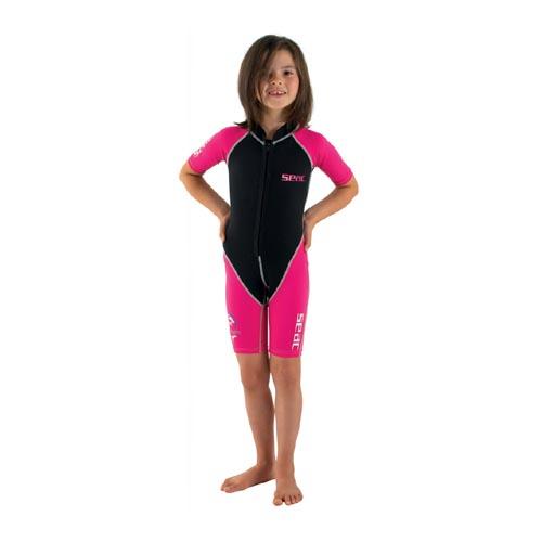 Seac Children's Wetsuit Shorty Dolphin Pink