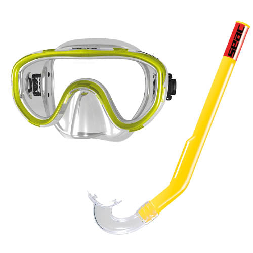 Seac Children's Snorkel Set Marina Siltra Yellow