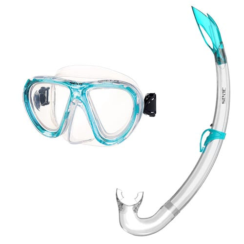Seac Children's Snorkel Set Bella Silicone Aqua Blue