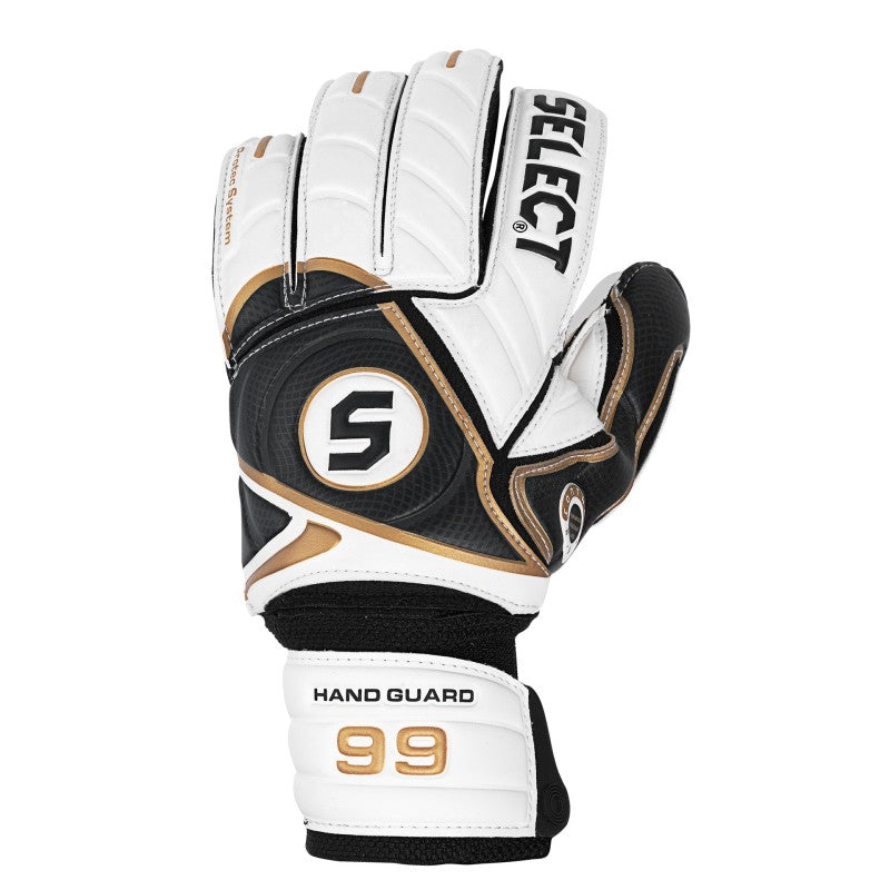 Rękawice bramkarskie Select 99 z osłoną dłoni Blanco/Oro