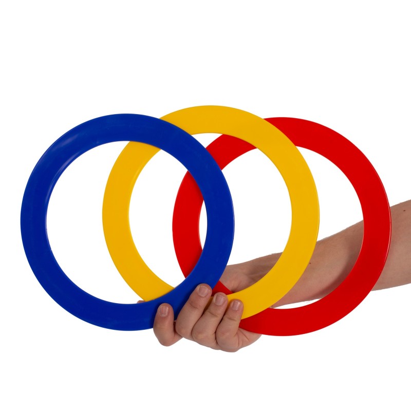 Set 3 Anneaux Juggle 24cm Multicolore