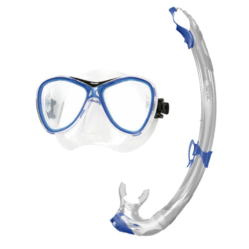 Seac Sub Snorkel Set Capri Silikonblå**