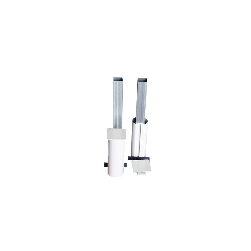 Set Of 2 Fixed Multi-height Aluminum Posts 90mm Tube