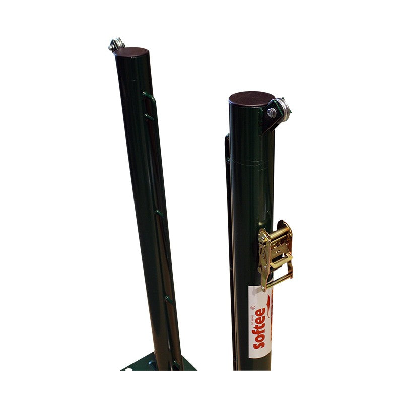 Set Of 2 Fixed Tennis Posts Ø 80mm With Base For Screwing