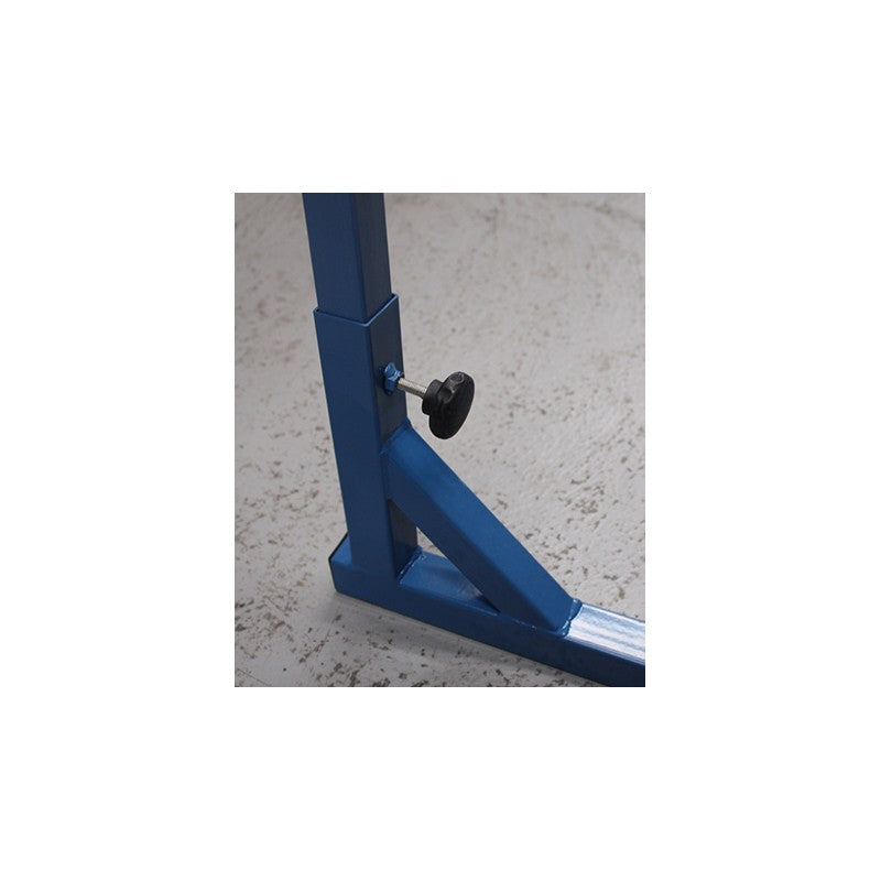 Set Of Movable Badminton Poles With Weights And Wheels