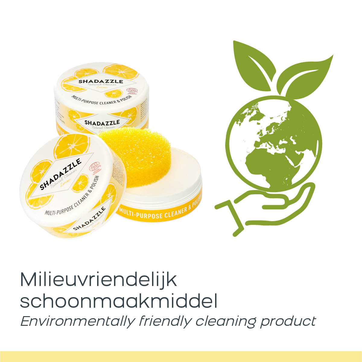 Shadazzle Cleaner – Lemon Set Of 2 – Multipurpose Cleaner & Polish