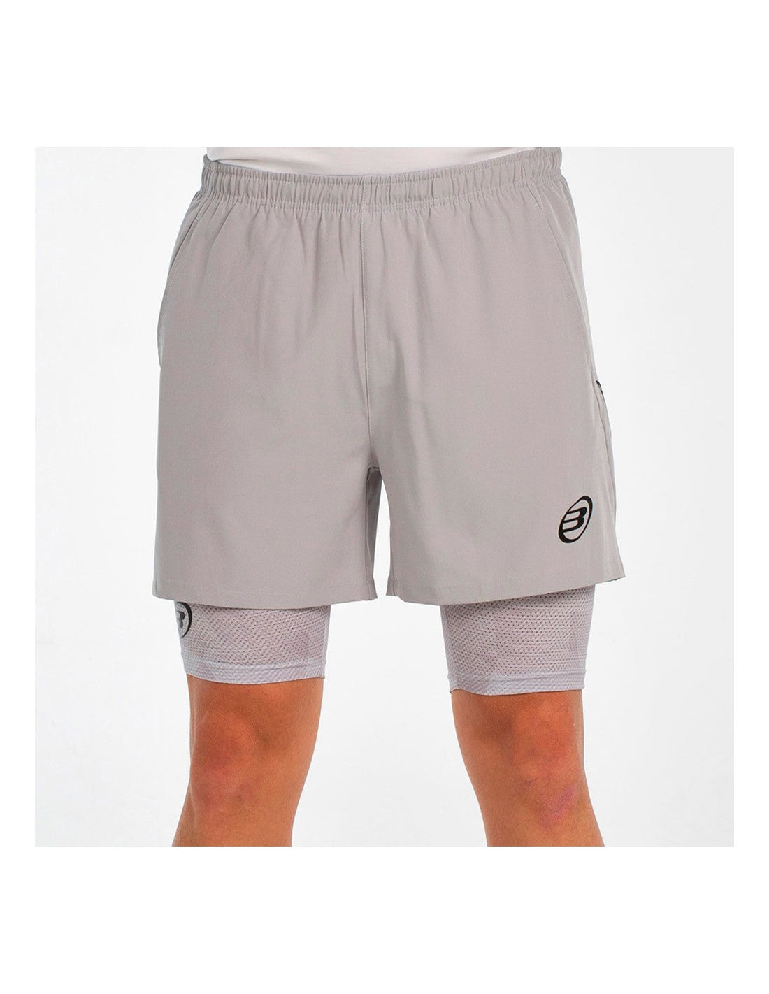 Bullpadel Short Manzan Light Grey