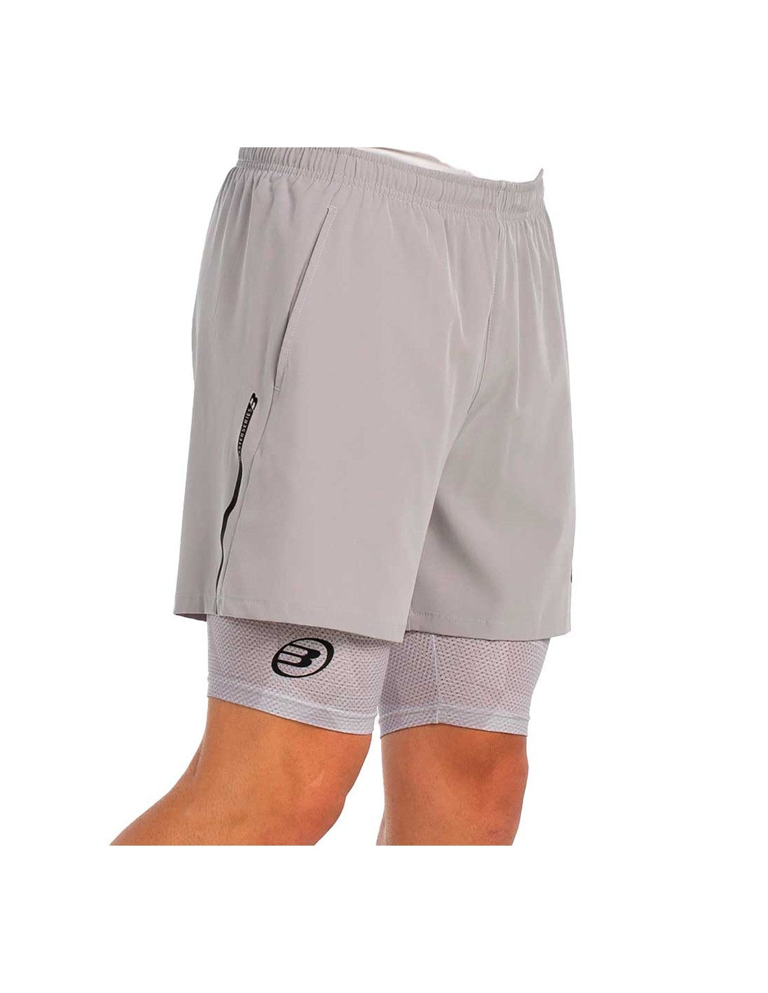 Bullpadel Short Manzan Light Grey