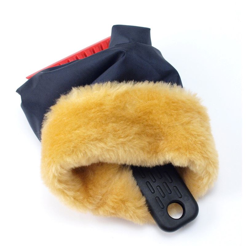 Scraper Fuinneog Car 10 Cm Le Glove Uiscedhíonach Téite