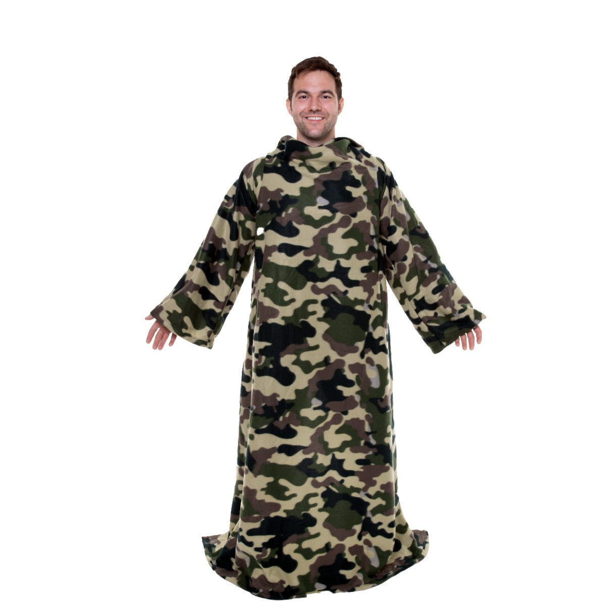 Snuggie - Tæppe Fleece - Grøn Camo