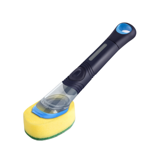 Soap Dispensing Brush - Sponge With Scrubber