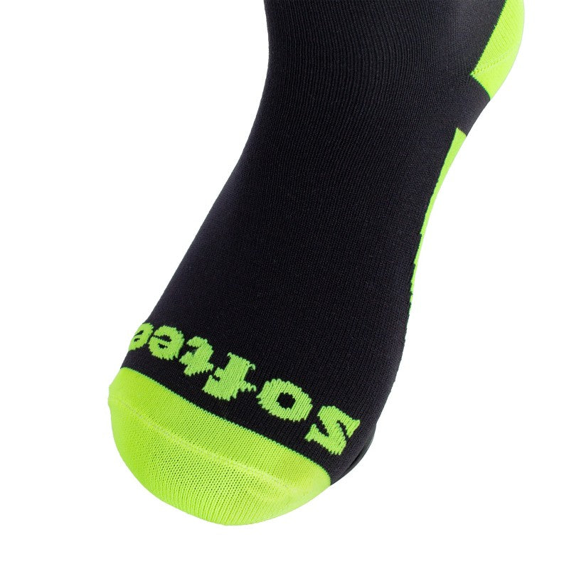 Calzini Crew Softee Nero/Giallo Fluor 35-38