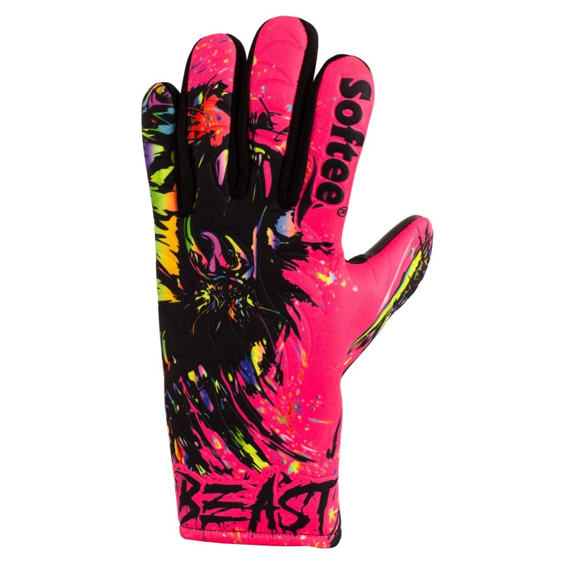 Mănuși de portar Softee Beast Emboss (pereche) roz/negru