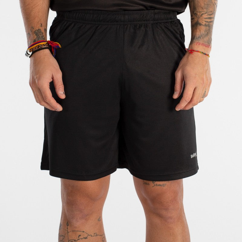 Softee volledige shorts met zakken voor volwassenen zwart