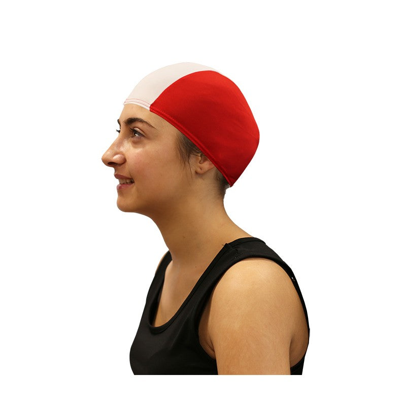 Gorro de Natación Softee Junior Poliéster Rojo/Blanco JUNIOR