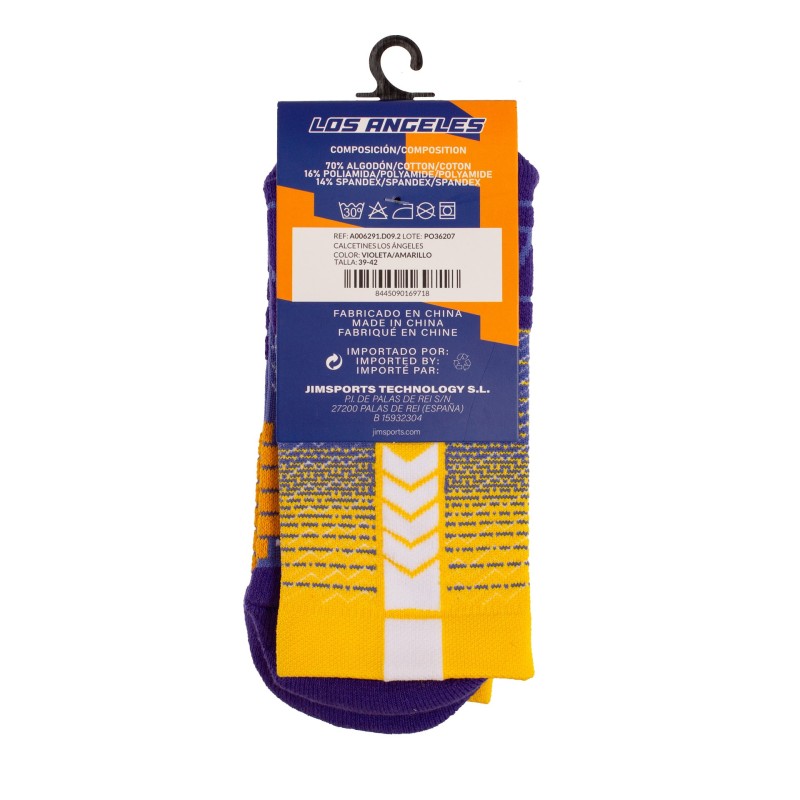 Softee Los Ángeles Socks Violeta/Amarillo 35-38