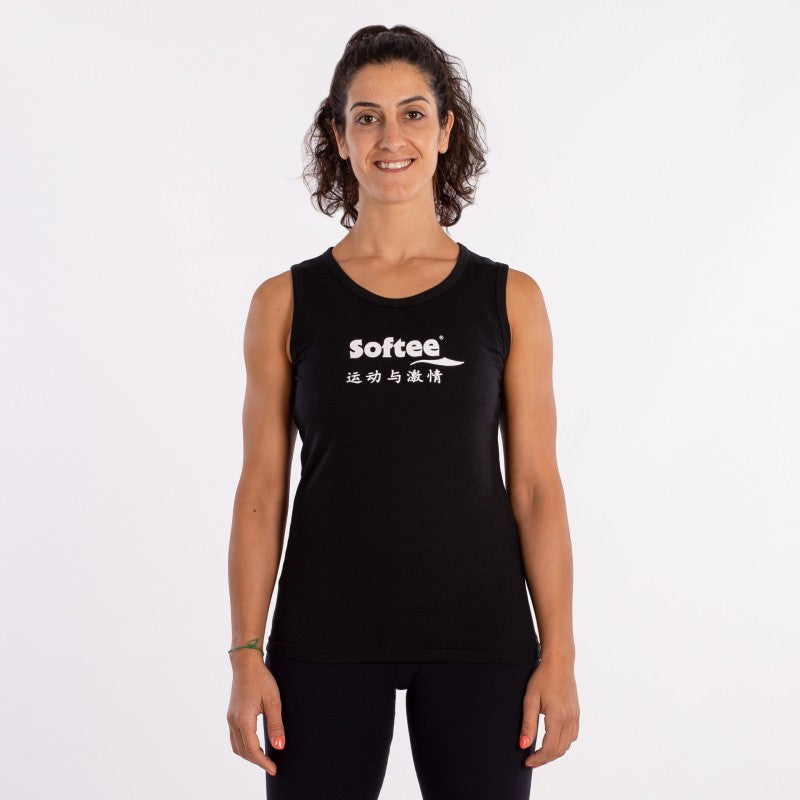 T-shirt sans manches Softee Momentum pour femme blanc