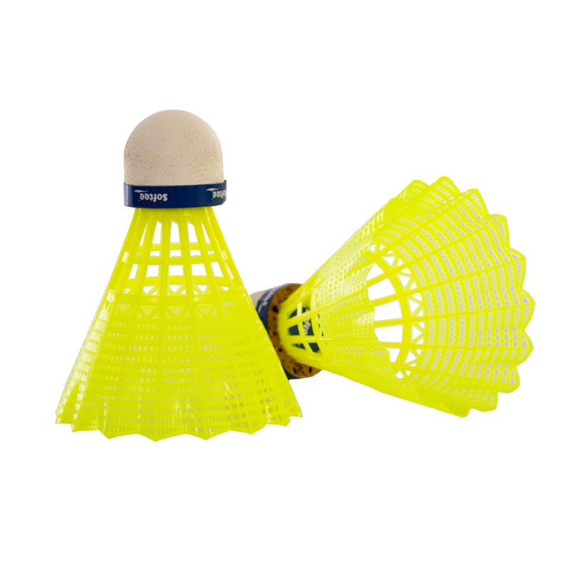 Softee Nylon Ii Volante Bádminton 6 Unidades Amarillo ÚNICA