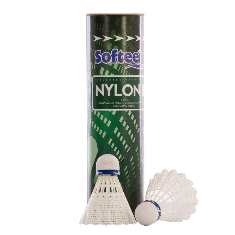 Softee Nylon Ii Volante Bádminton 6 Unidades Amarillo ÚNICA