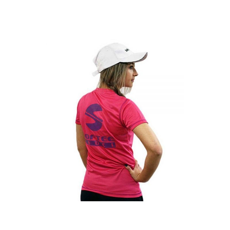 Camiseta Softee Padel Zero Mujer Azul Celeste