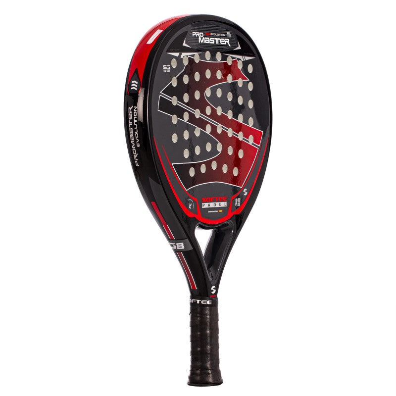 Rakieta Padel Softee Pro Master Evolution czerwona, wielokolorowa