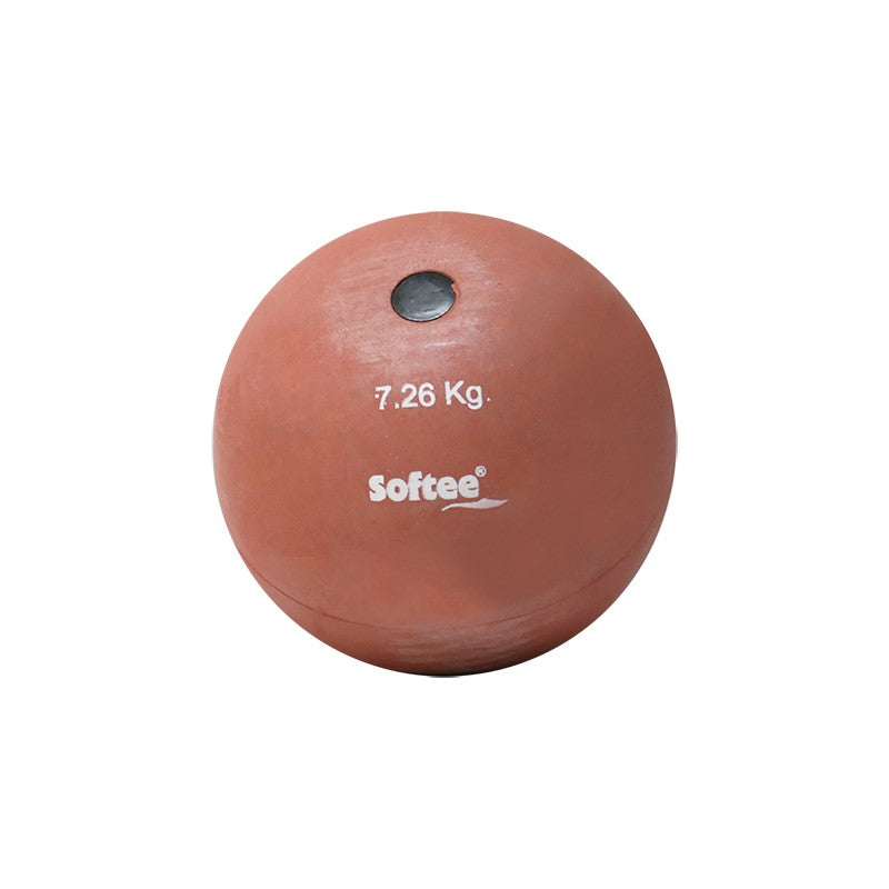 Softee Rubber Shot Put Rojo 1 Kg