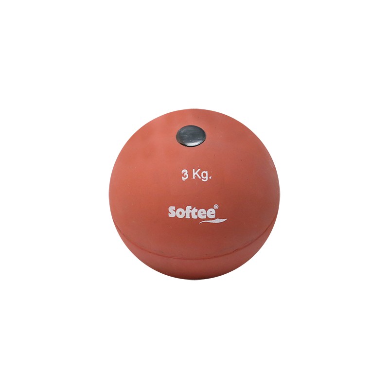 Softee Rubber Shot Put Rojo 1 Kg
