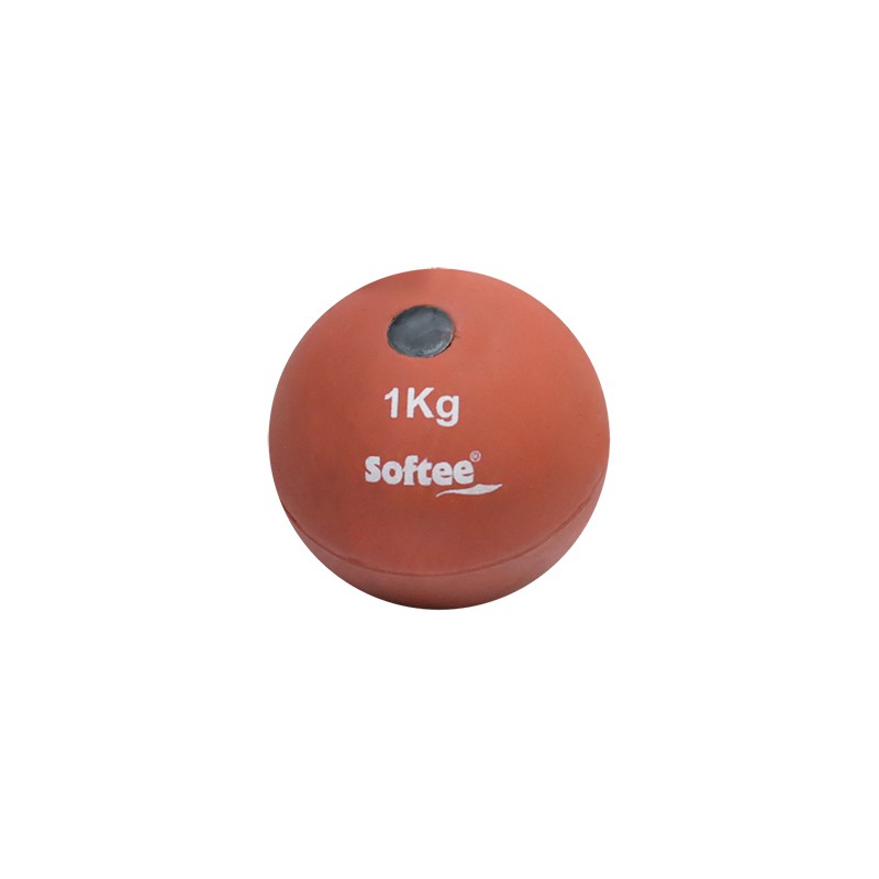 Softee Rubber Shot Put Rojo 1 Kg