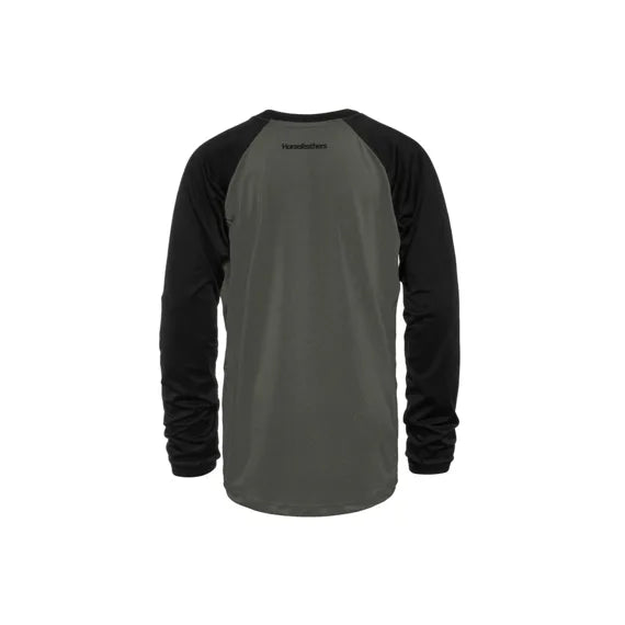 Maillot ciclista juvenil Horsefeathers Spike Ls (quimera/negro)