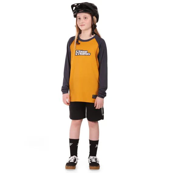 Horsefeathers Spike Ls Youth Bike Jersey (слънчоглед/индиго)