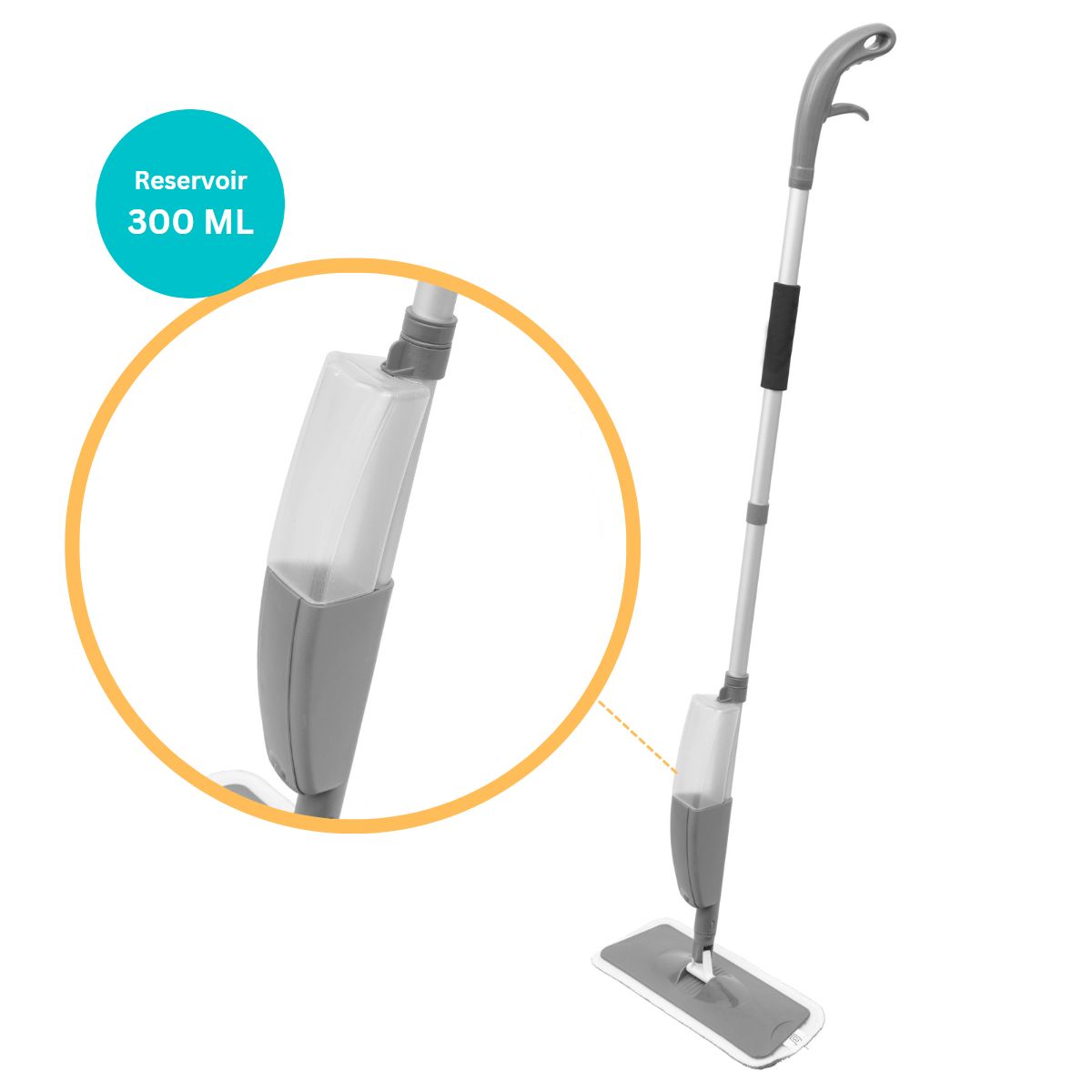 Five Spray Mop Grey