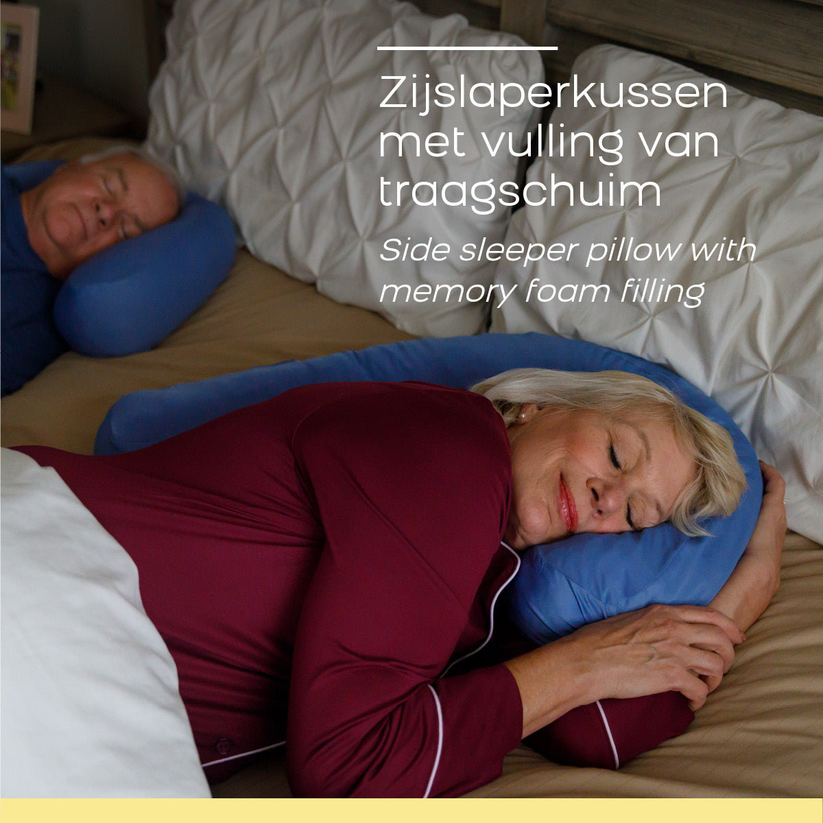 Side Sleeper Pro – poduszka z pianki memory – zestaw 2 szt