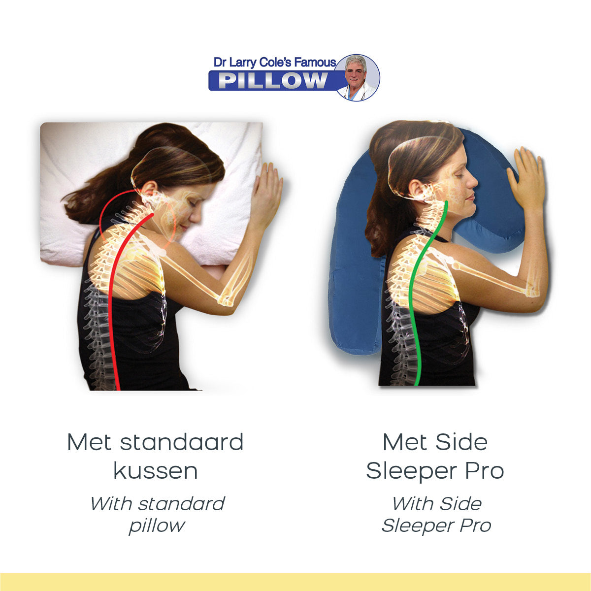 Side Sleeper Pro – Cuscino in memory foam