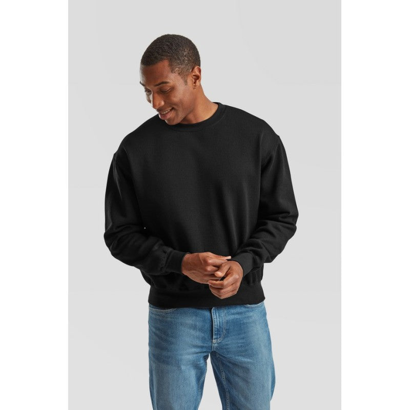 Sudadera Fruit Of The Loom Supercotton Sweat Adulto Nero