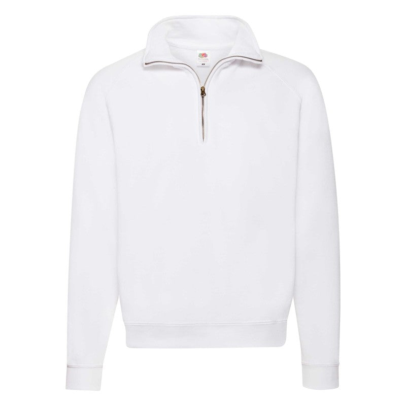 Sweatshirt Fruit Of The Loom Classic Zip Neck Adult Negro