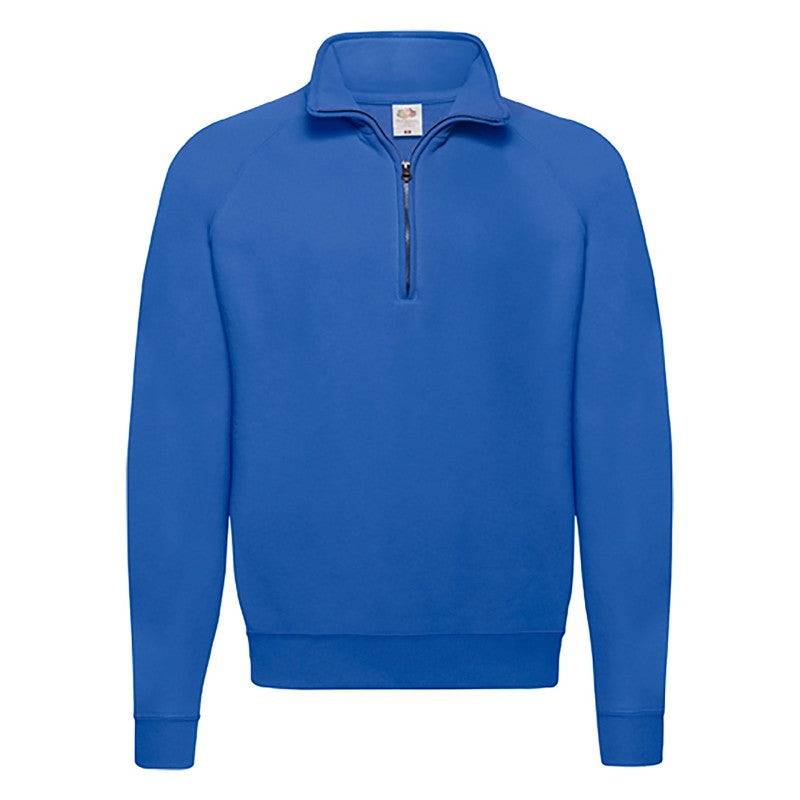 Sweatshirt Fruit Of The Loom Classic Zip Neck Adult Negro