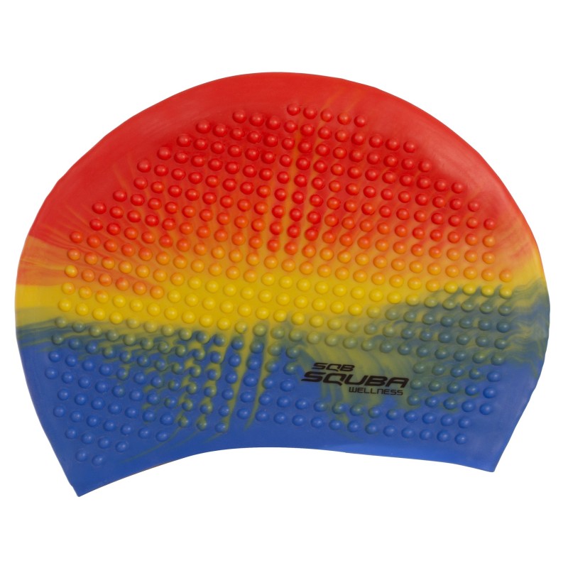 Plavecká čiapka Multicolor Silicone Squba Bubble